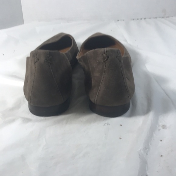 Frye Women’s Sienna Fatigue Suede Slip On Pointy Toe Ballet Flats - Picture 3 of 8